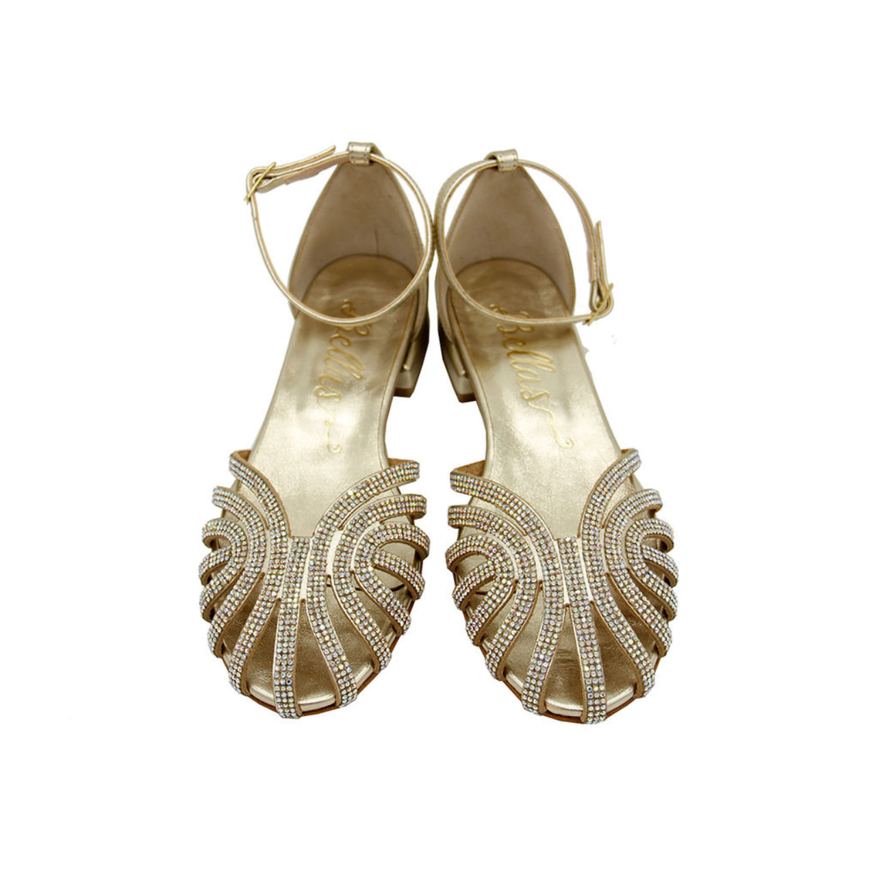 Sandalen Glitzer Gold