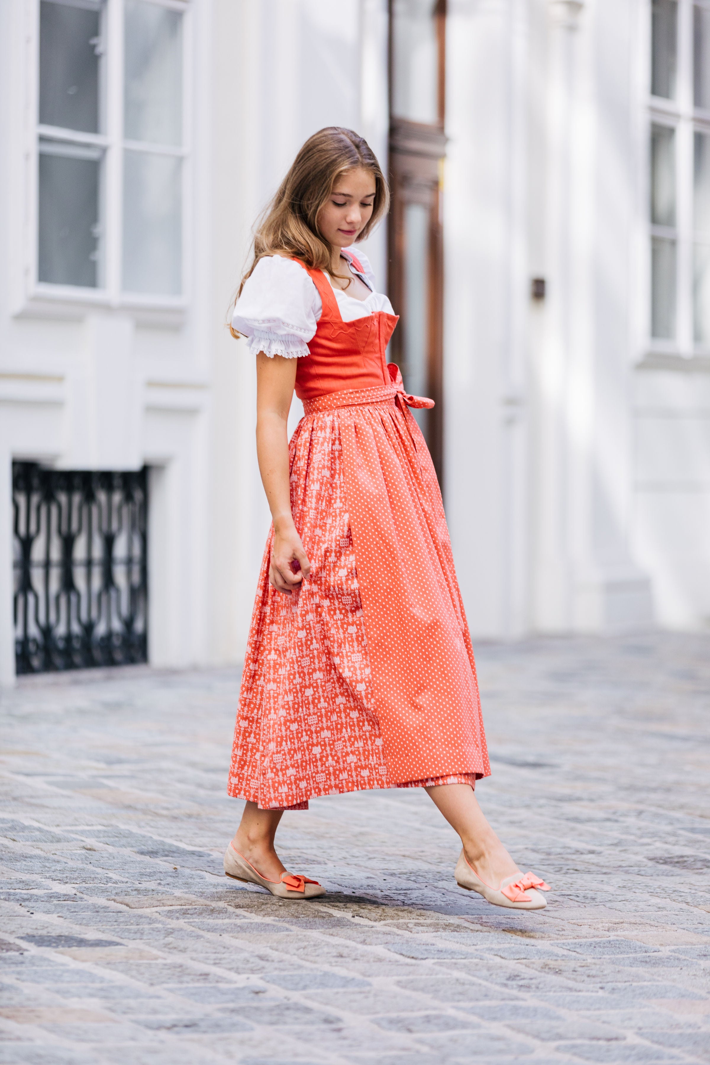 Ecru - Salmone Ribbon