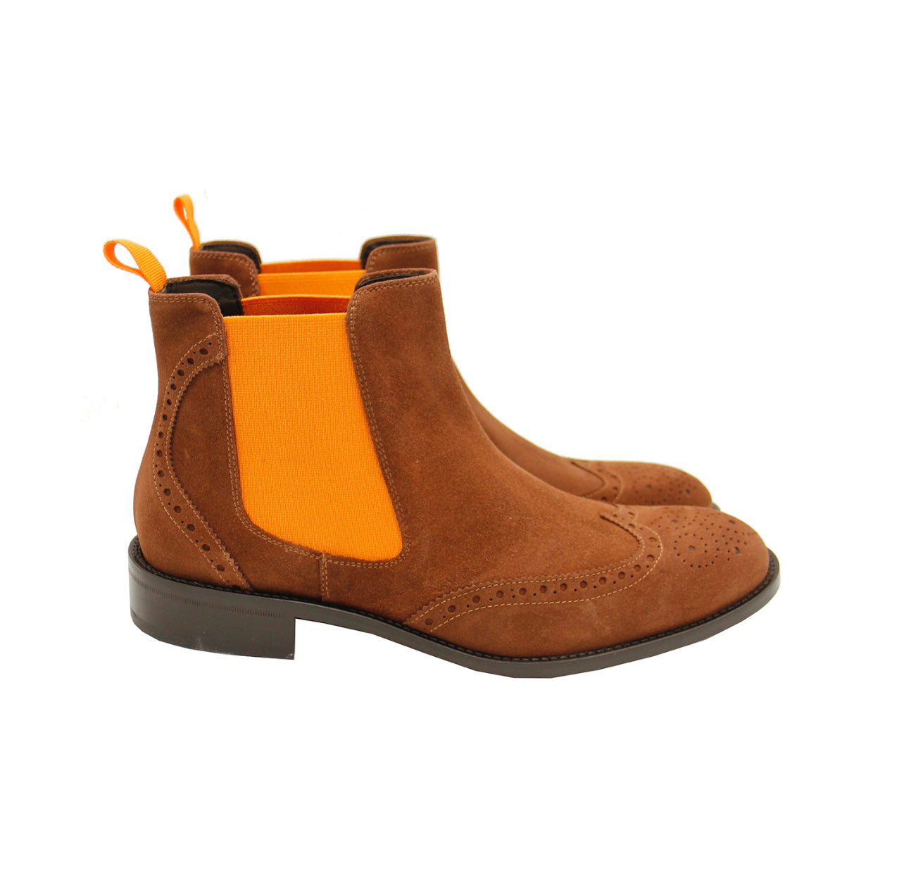 Herren Chelseaboot Snuff Budapester Muster