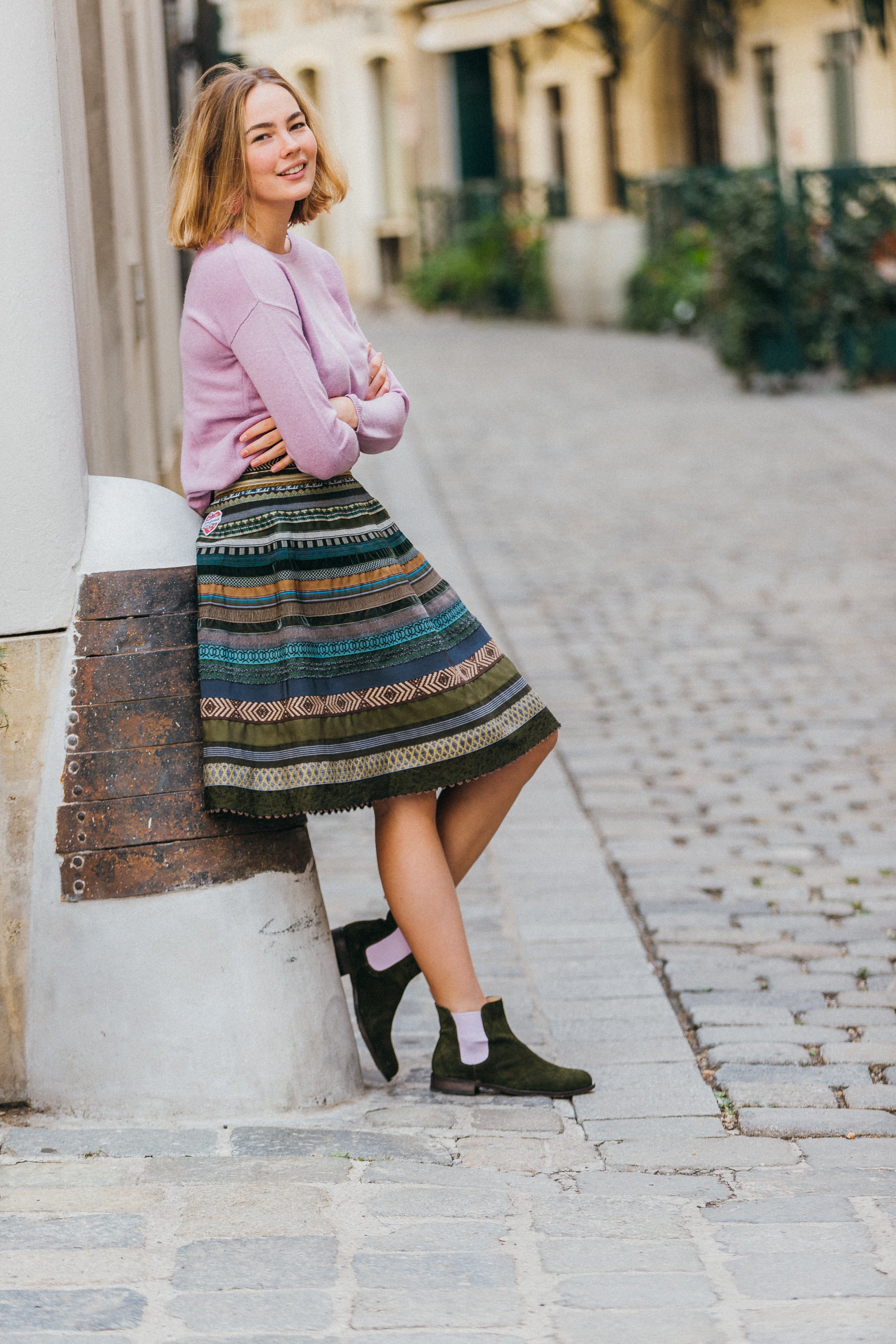 Army - Flieder Chelseaboots