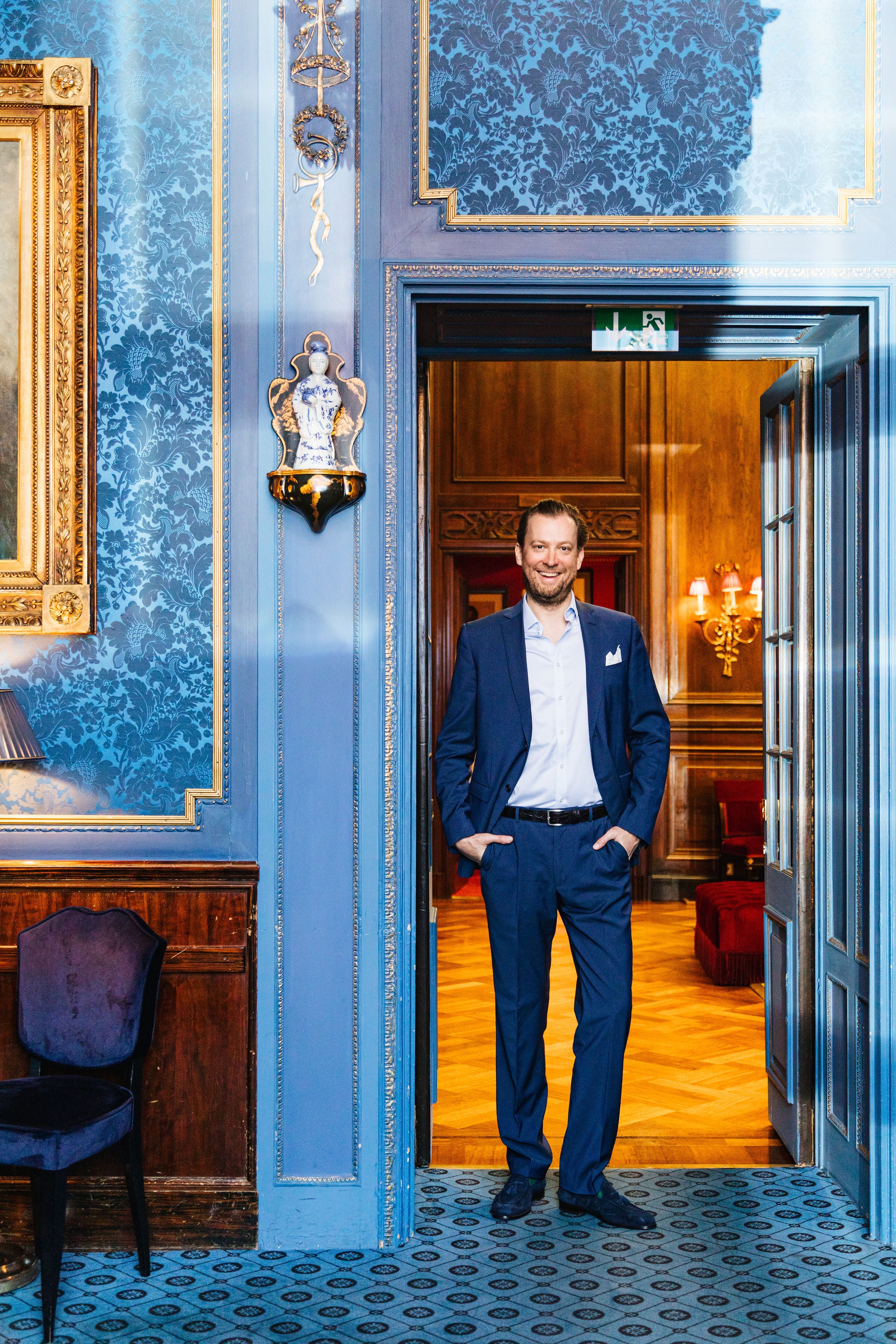 MEN Tassel Loafer Blu New Flac