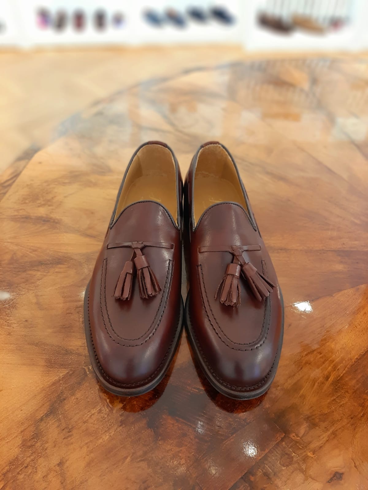 Herren Tasselloafer Bordo