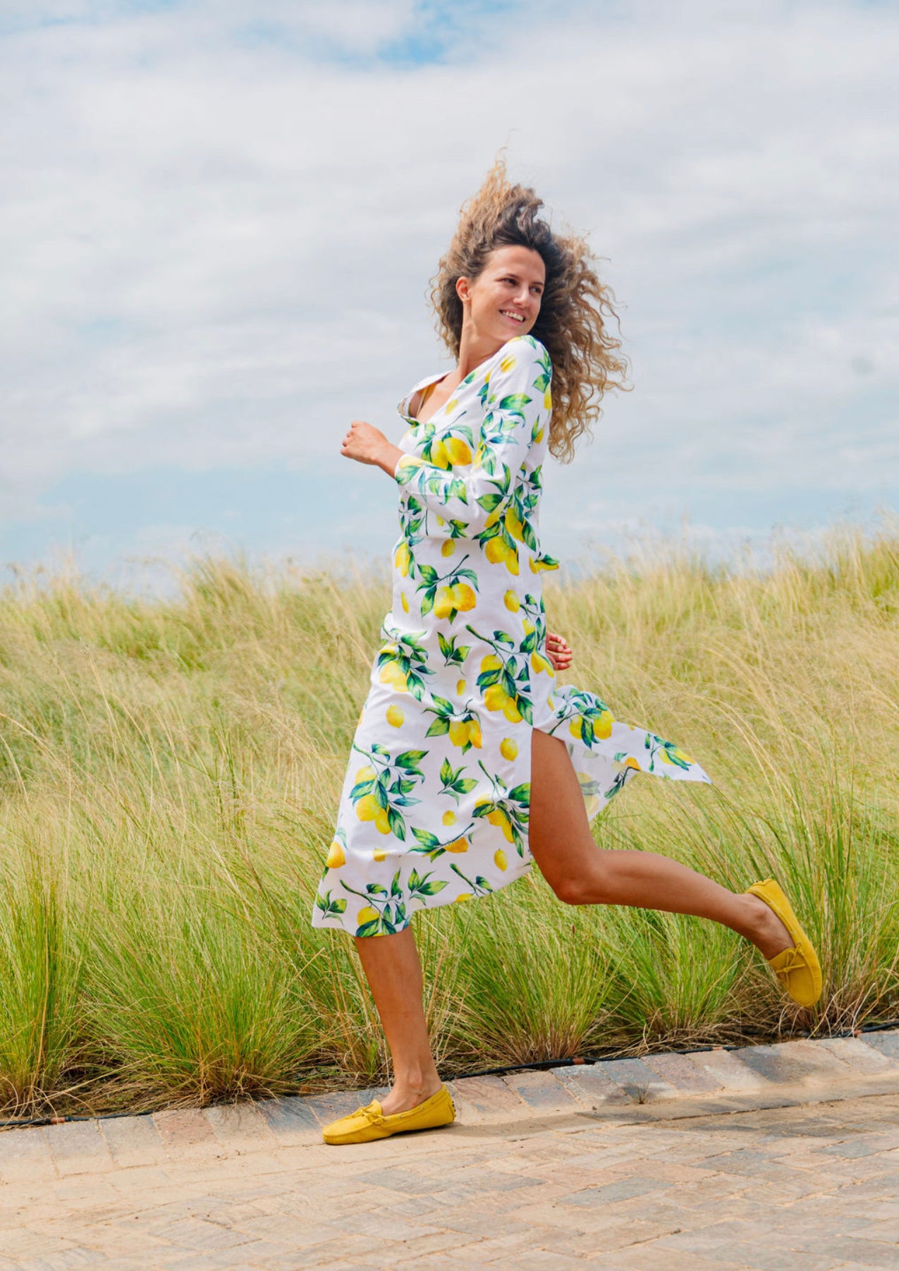 Moccasin Limone mit Schleife