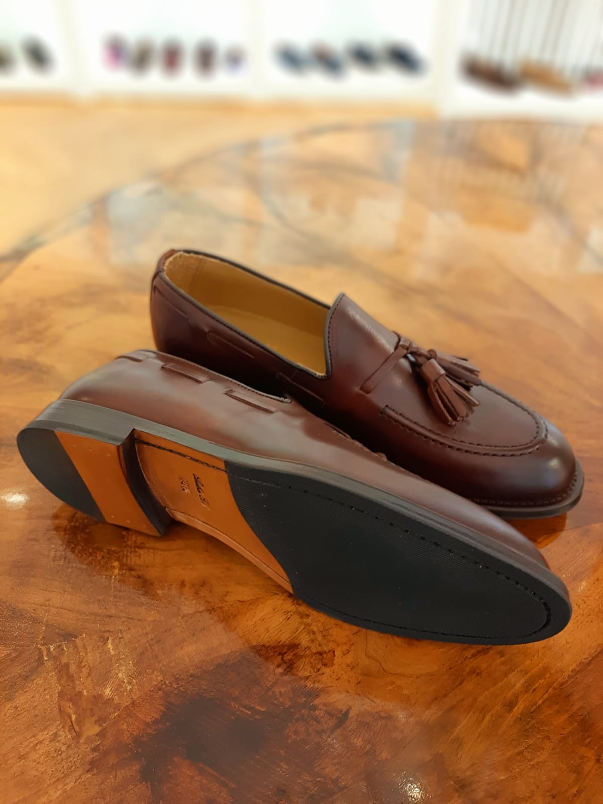 Herren Tasselloafer Bordo