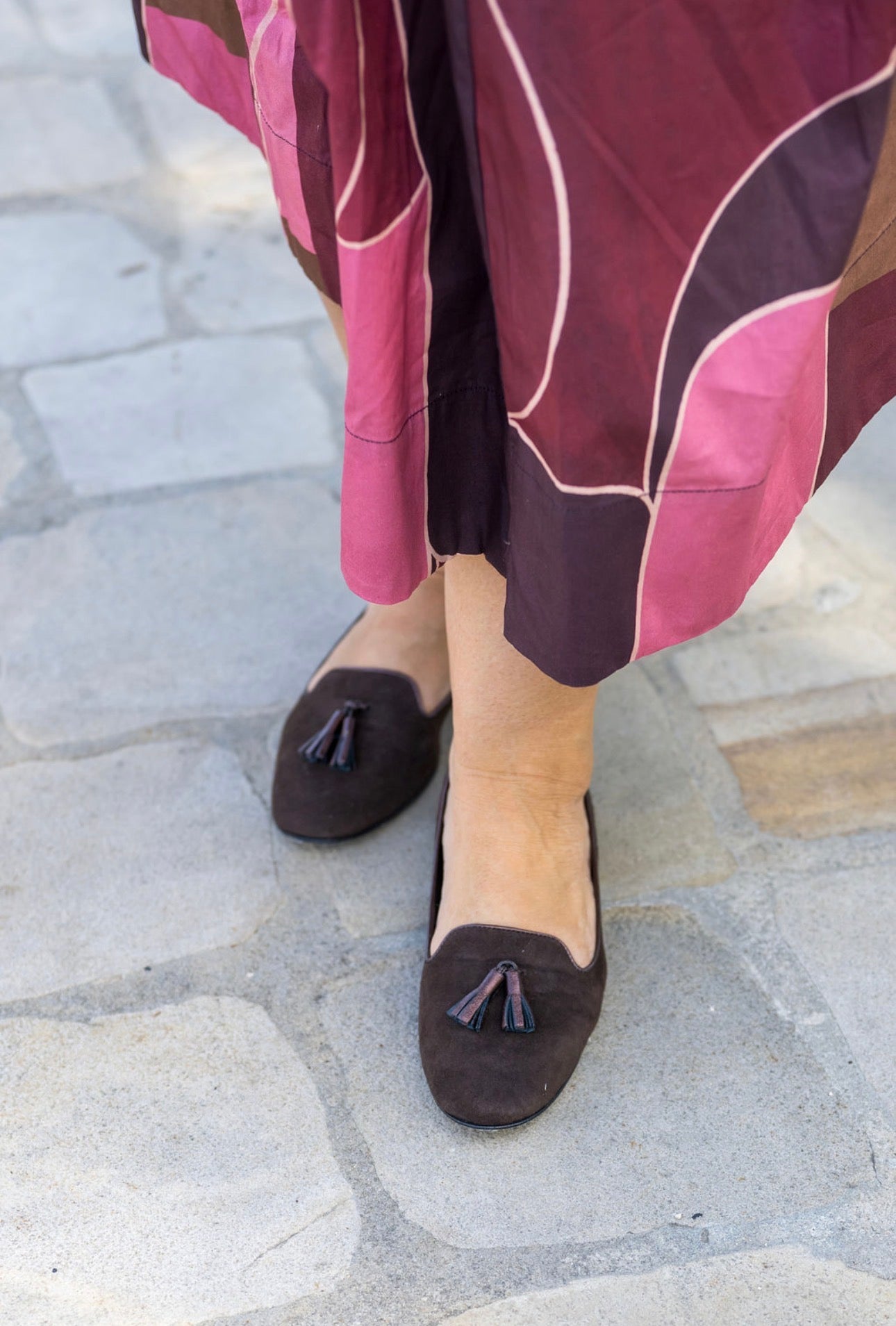 Dark Brown-Berg Wash Moro Tasselloafer Klassik