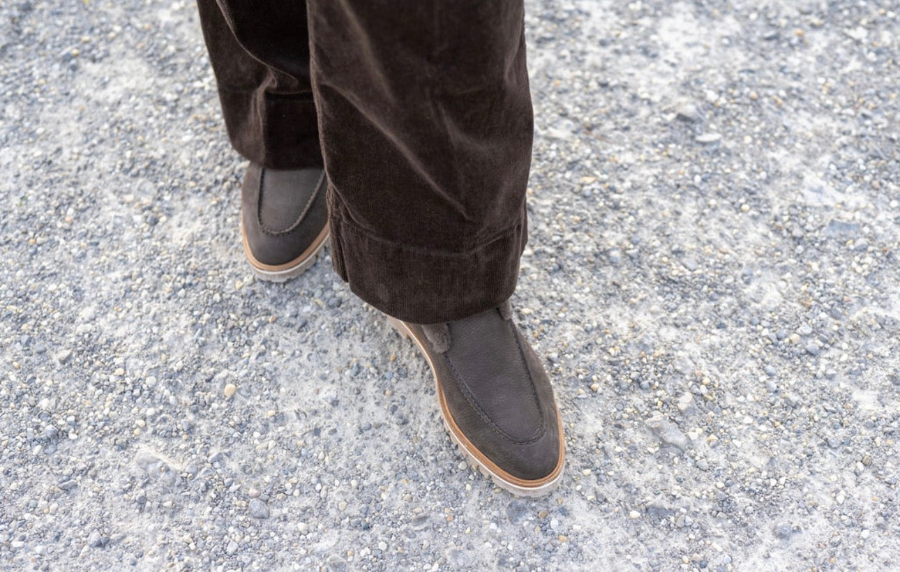 Moka Stiefelette gefüttert mit Profilsohle