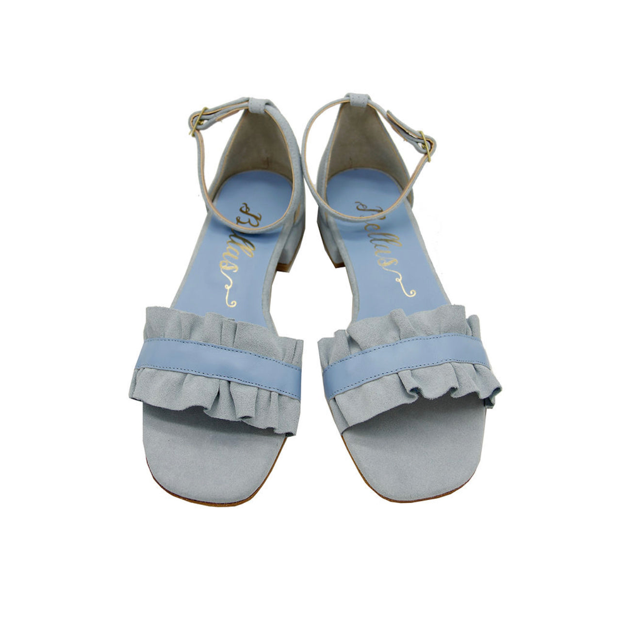 Sandalen Ruffles hellblau