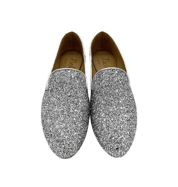 MUSTERSCHUH Loafer Glitzer Silber 37