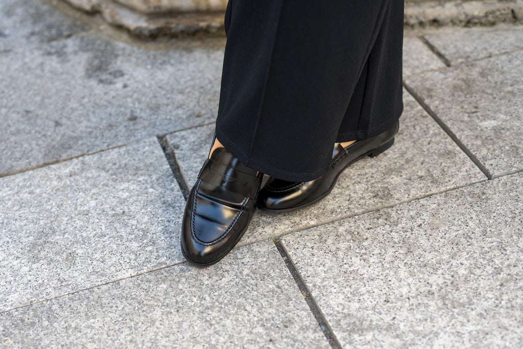 Abrasivato Nero Pennyloafer