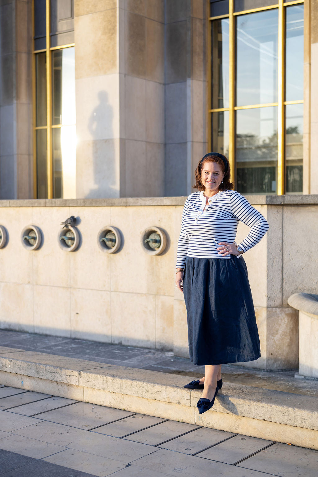 Blu Schleifenloafer Pointy
