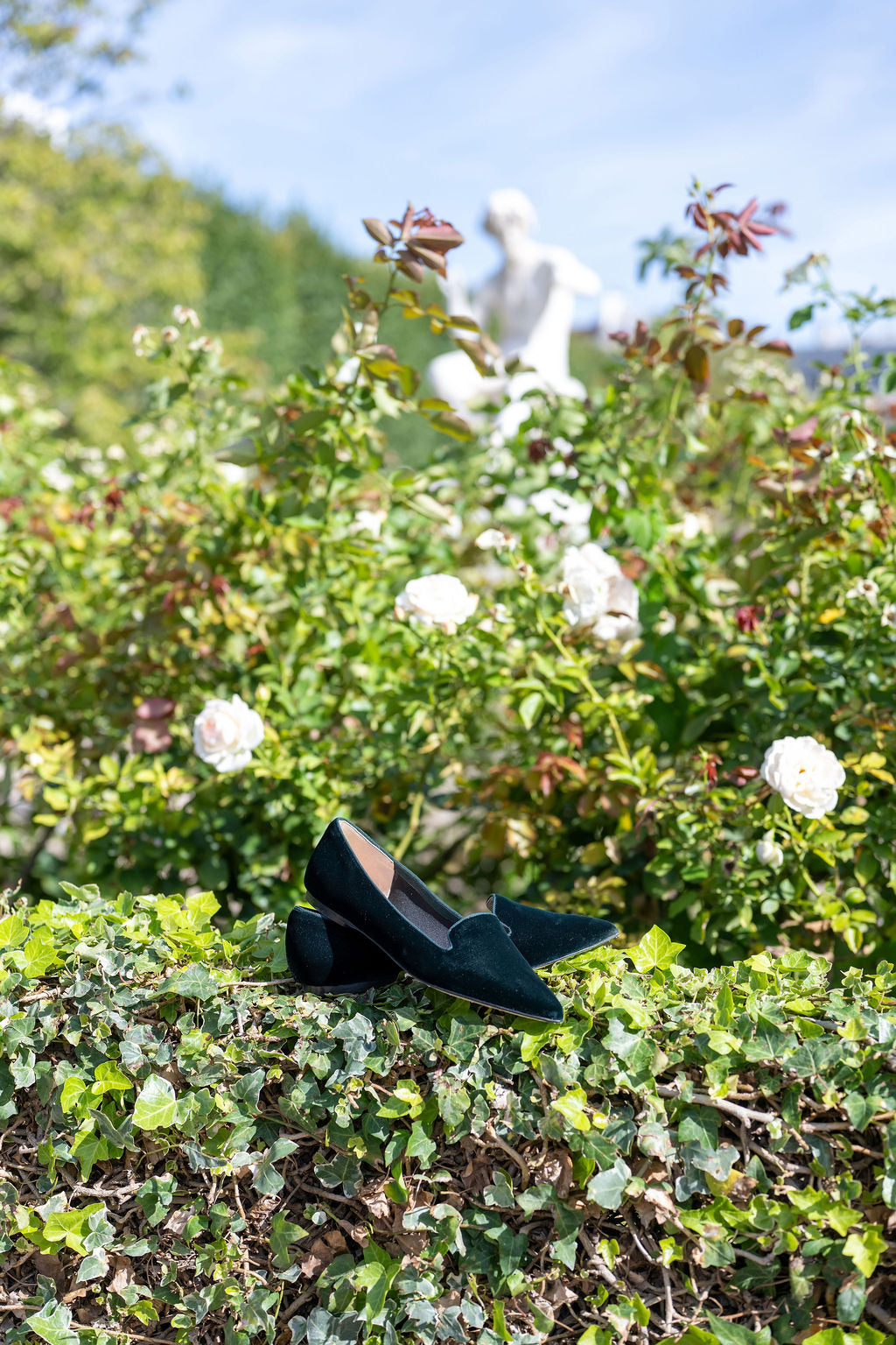 Verde Velvet Pointy Loafer