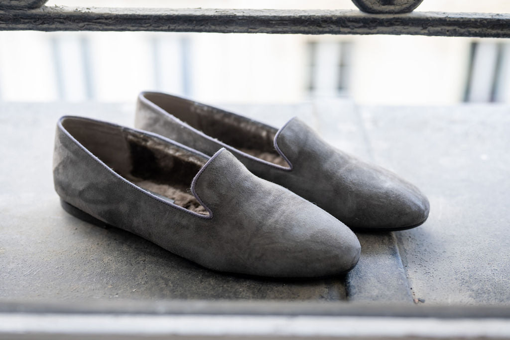 Antracite Loafer gefüttert