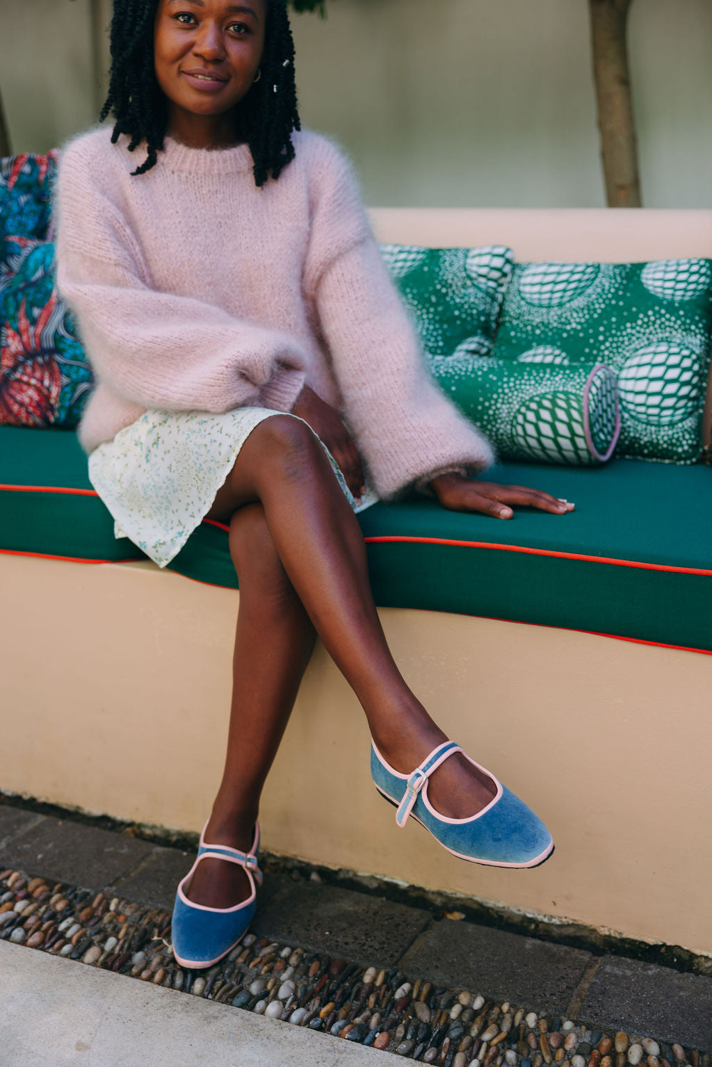 Mary Jane Furlane Velluto Pacifico