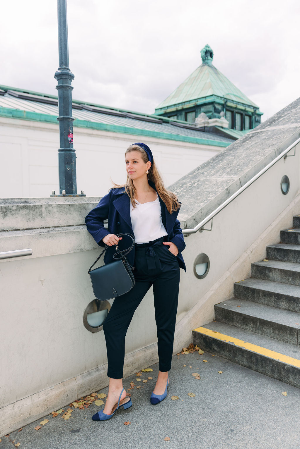 Navy Jeans Levis Slingback