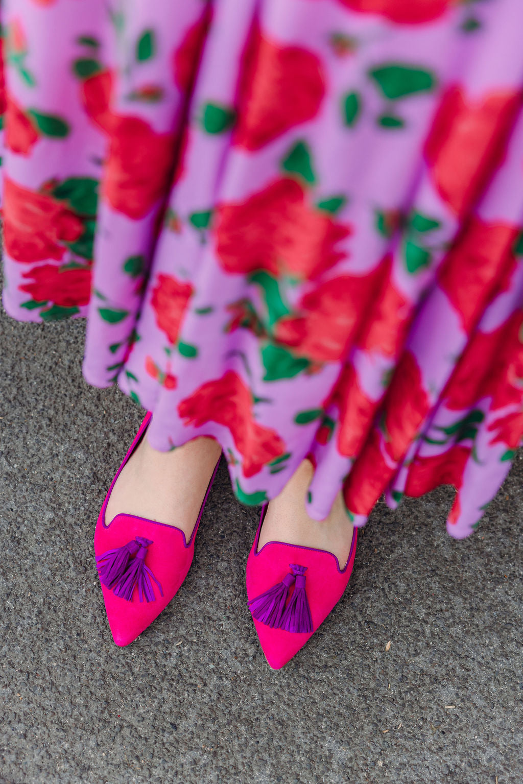 Fancy-Porpora Tasselloafer Pointy (langer Tassel)