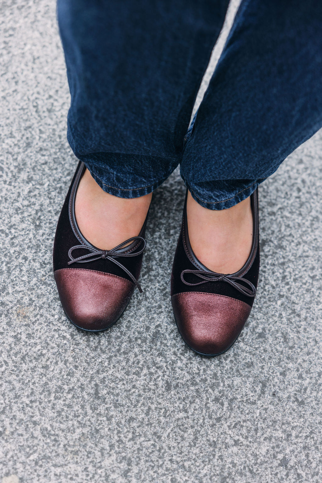 T.Moro-Dark Brown Velluto Ballerina