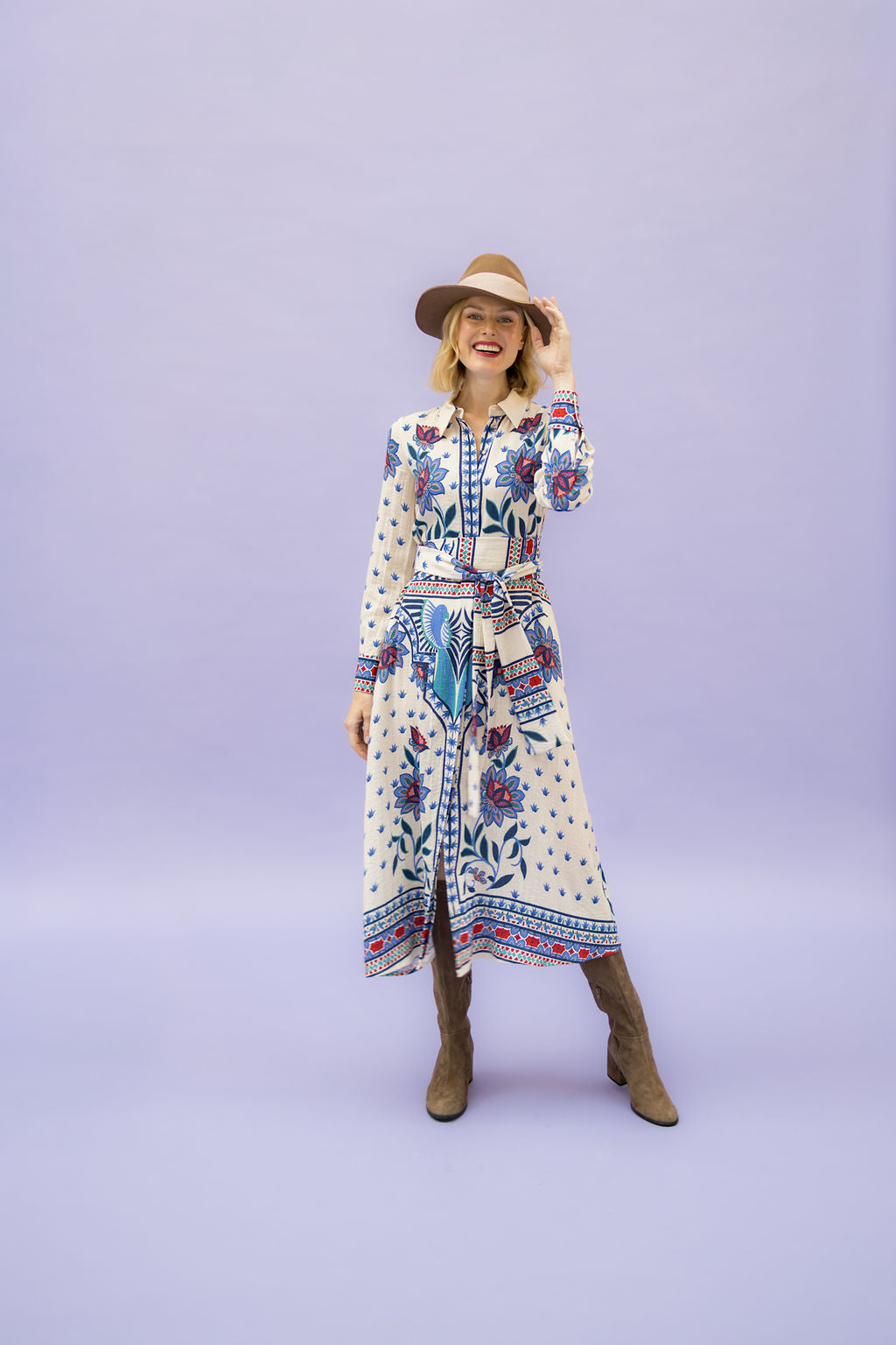 Stiefel Taupe ungefüttert