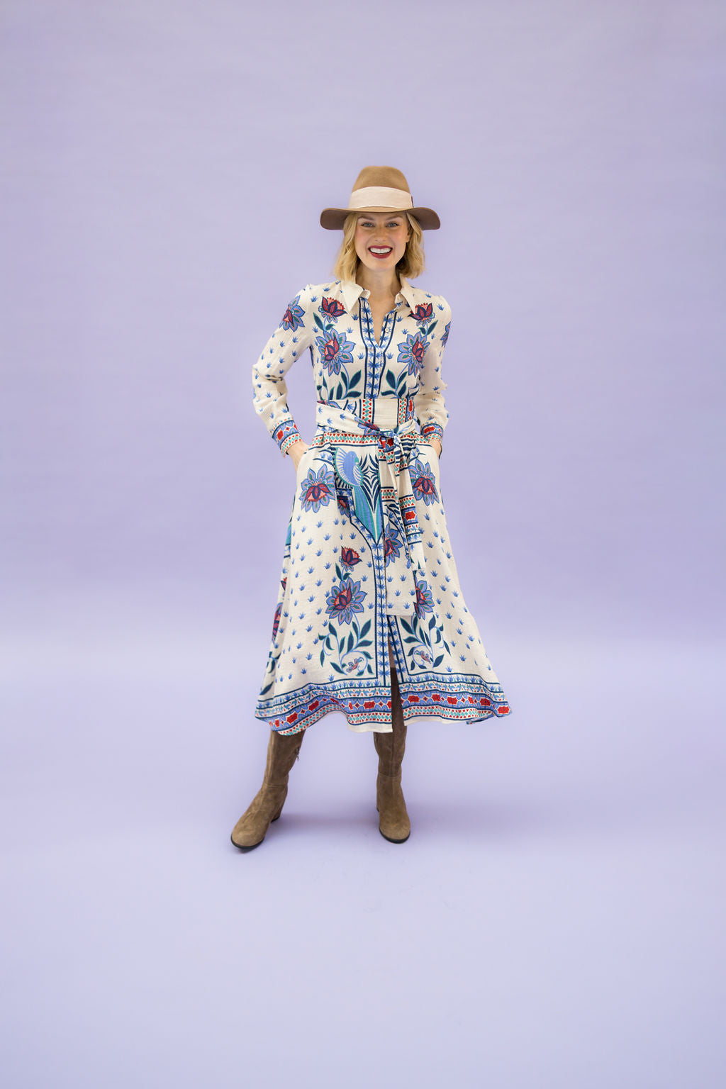 Stiefel Taupe ungefüttert