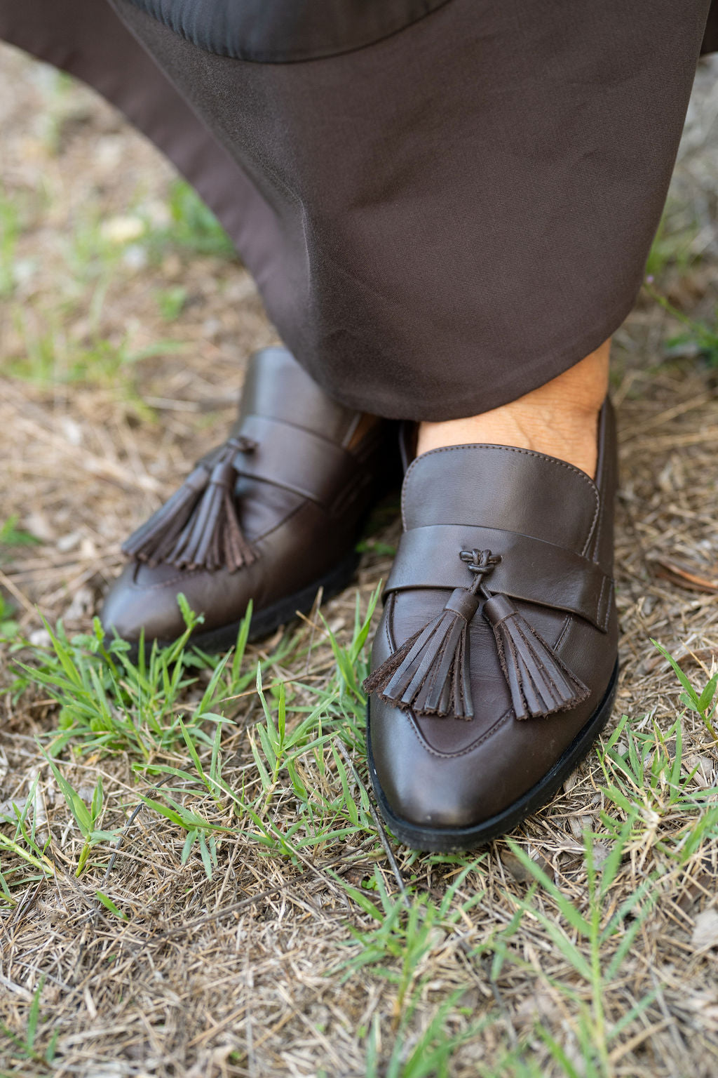 Ebano Deluxe Tasselloafer Pointy Glossy