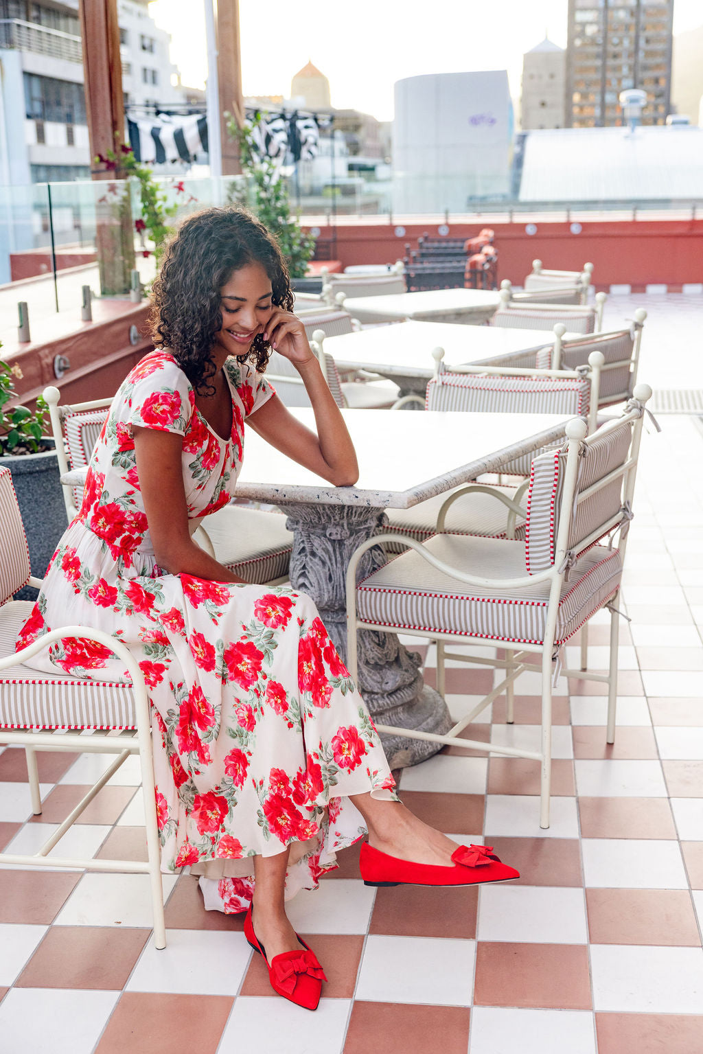 Blood-Rosso Schleifenloafer Pointy