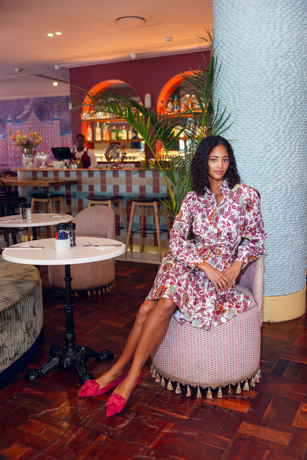 Rosewood-Barolo Schleifenloafer Pointy