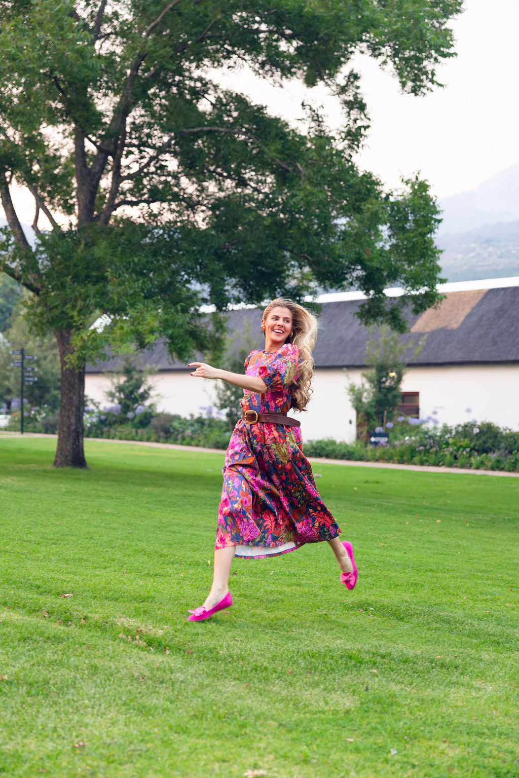 Hot Pink-Shocking Schleifenloafer