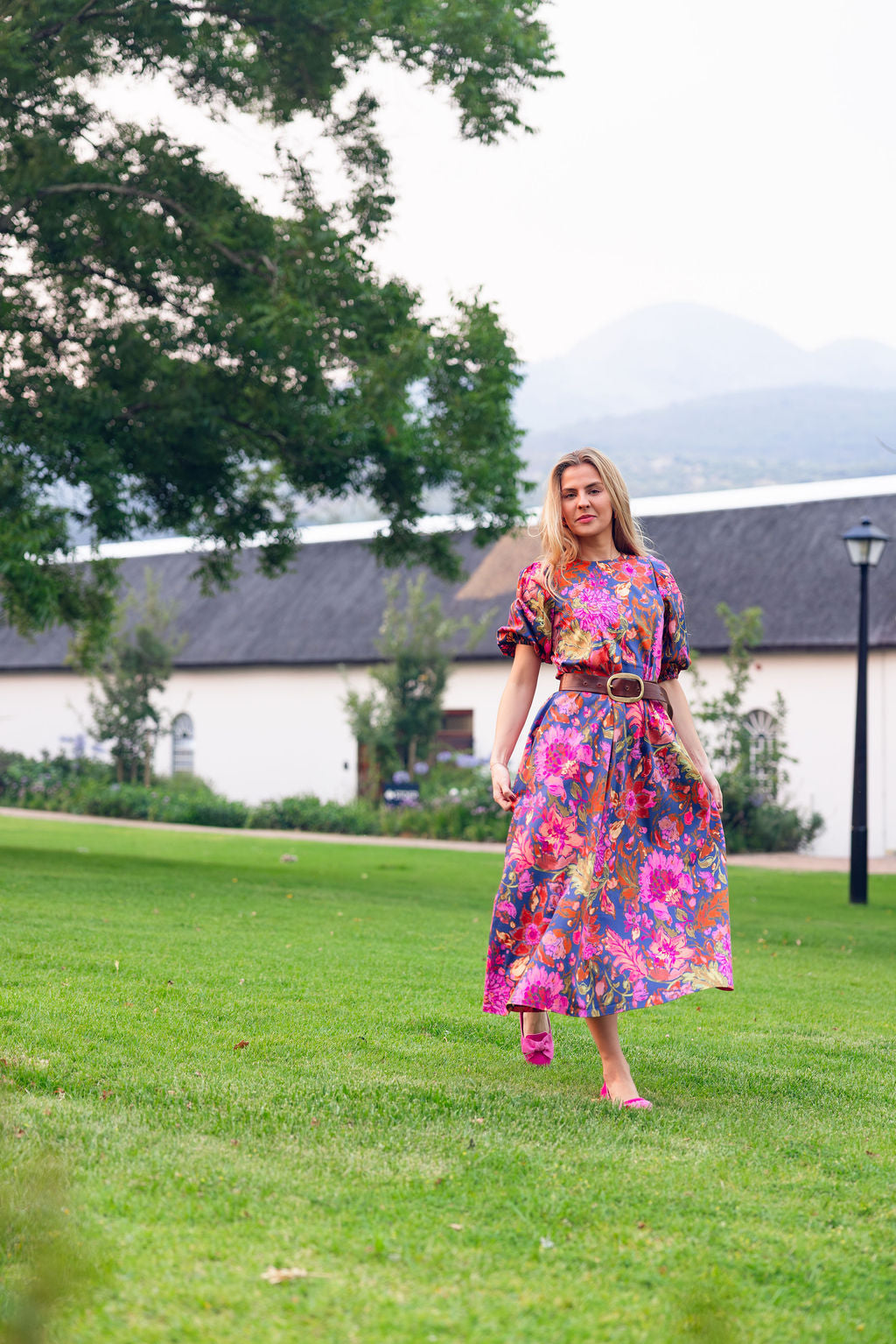 Hot Pink-Shocking Schleifenloafer