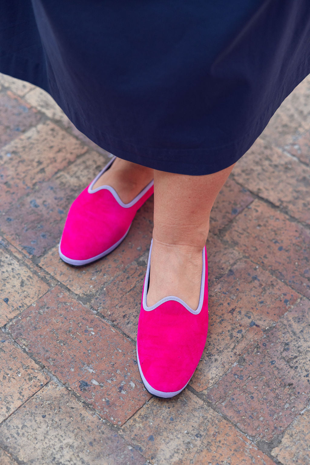 Hot Pink-Lila Velours Furlane