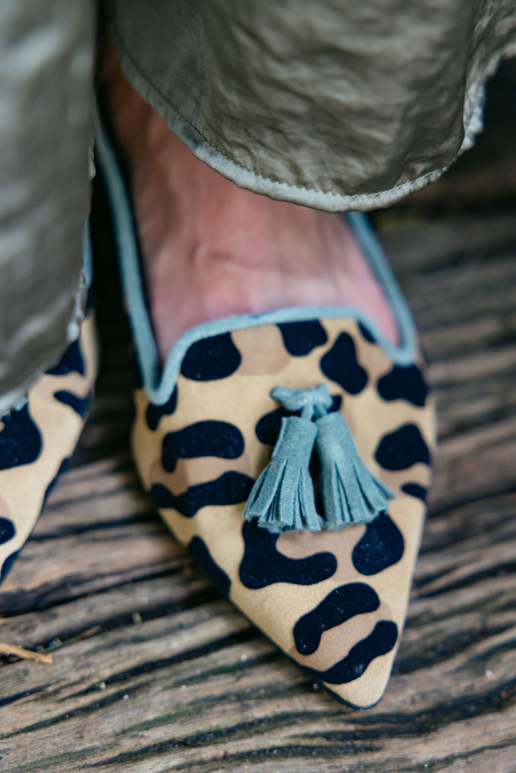 Leo Orlando-Militare Tasselloafer Pointy (kurzer Tassel)