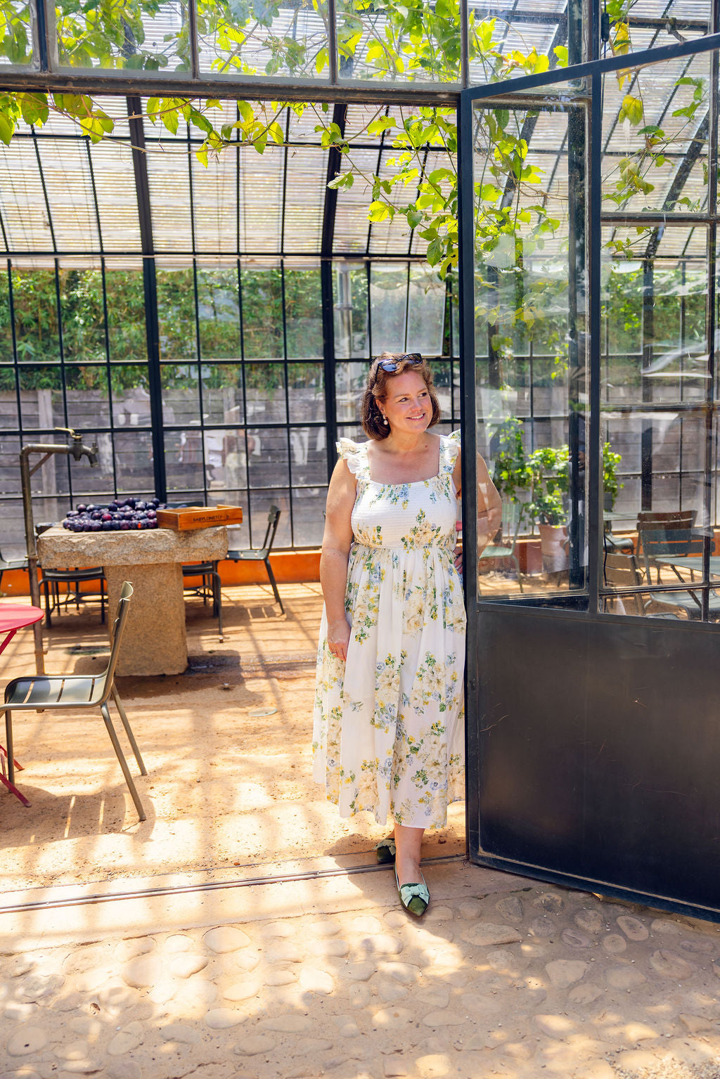 Khaki-Salvia Schleifenloafer Pointy