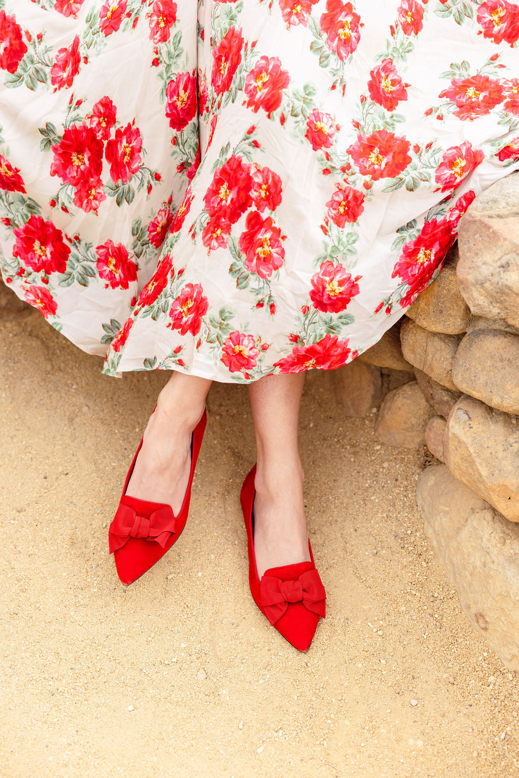 Blood-Rosso Schleifenloafer Pointy