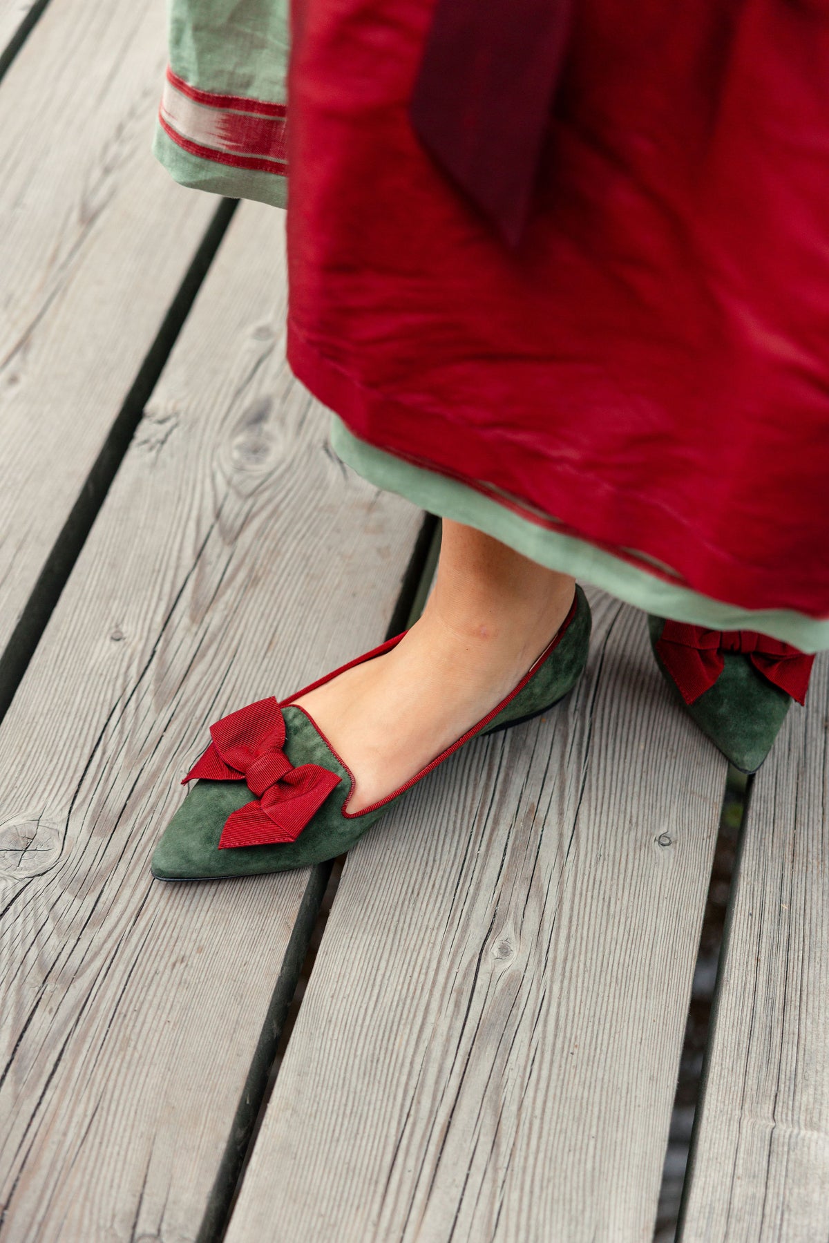 Selvatico-Amaranto Schleifenloafer Pointy