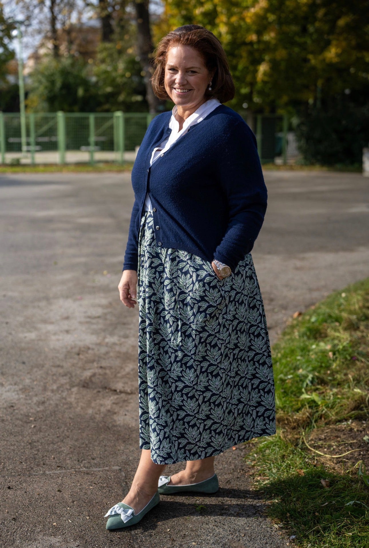 Sage - Perla Schleifenloafer Pointy