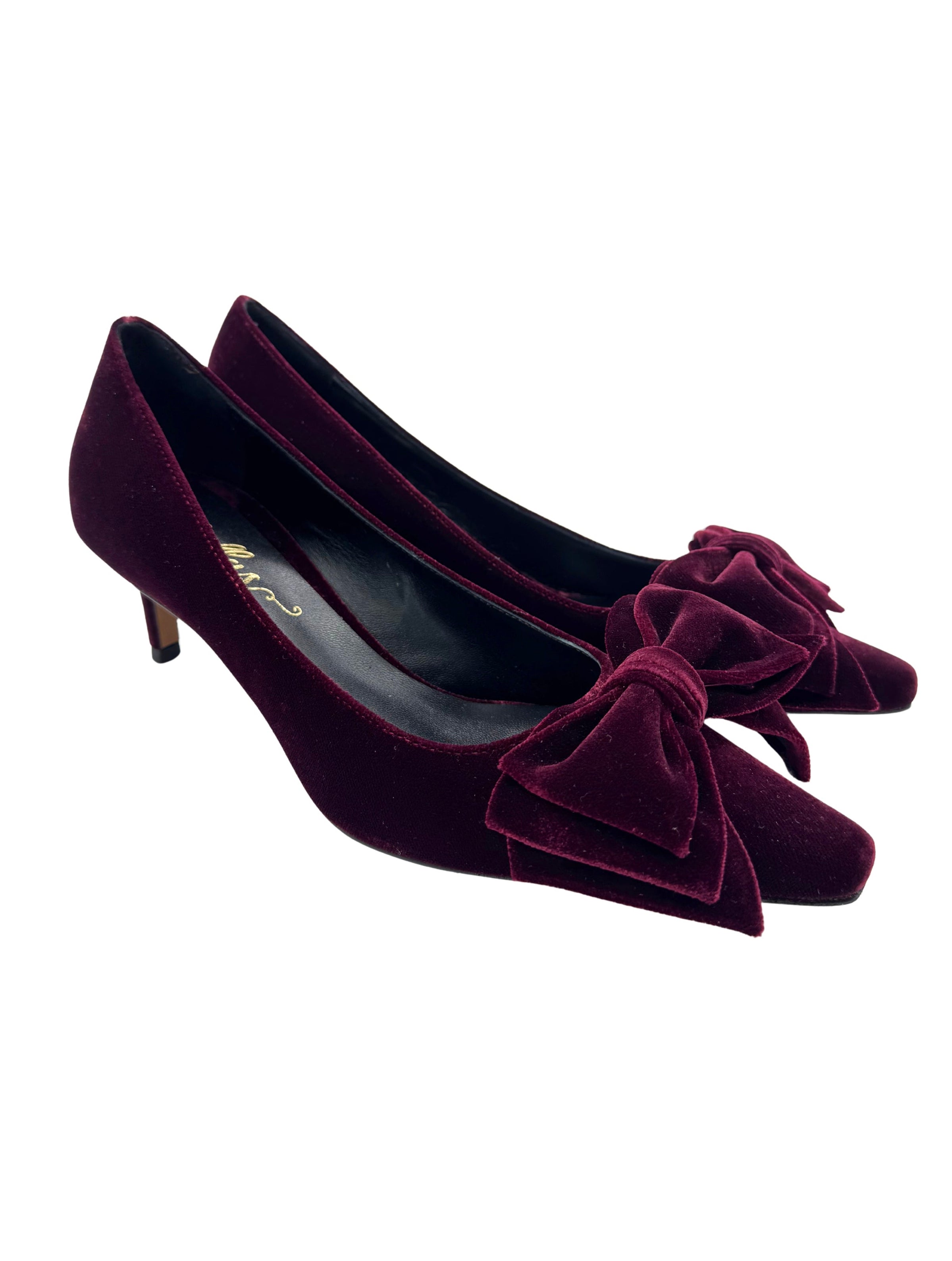 Rubino Velvet Schleifen Pumps