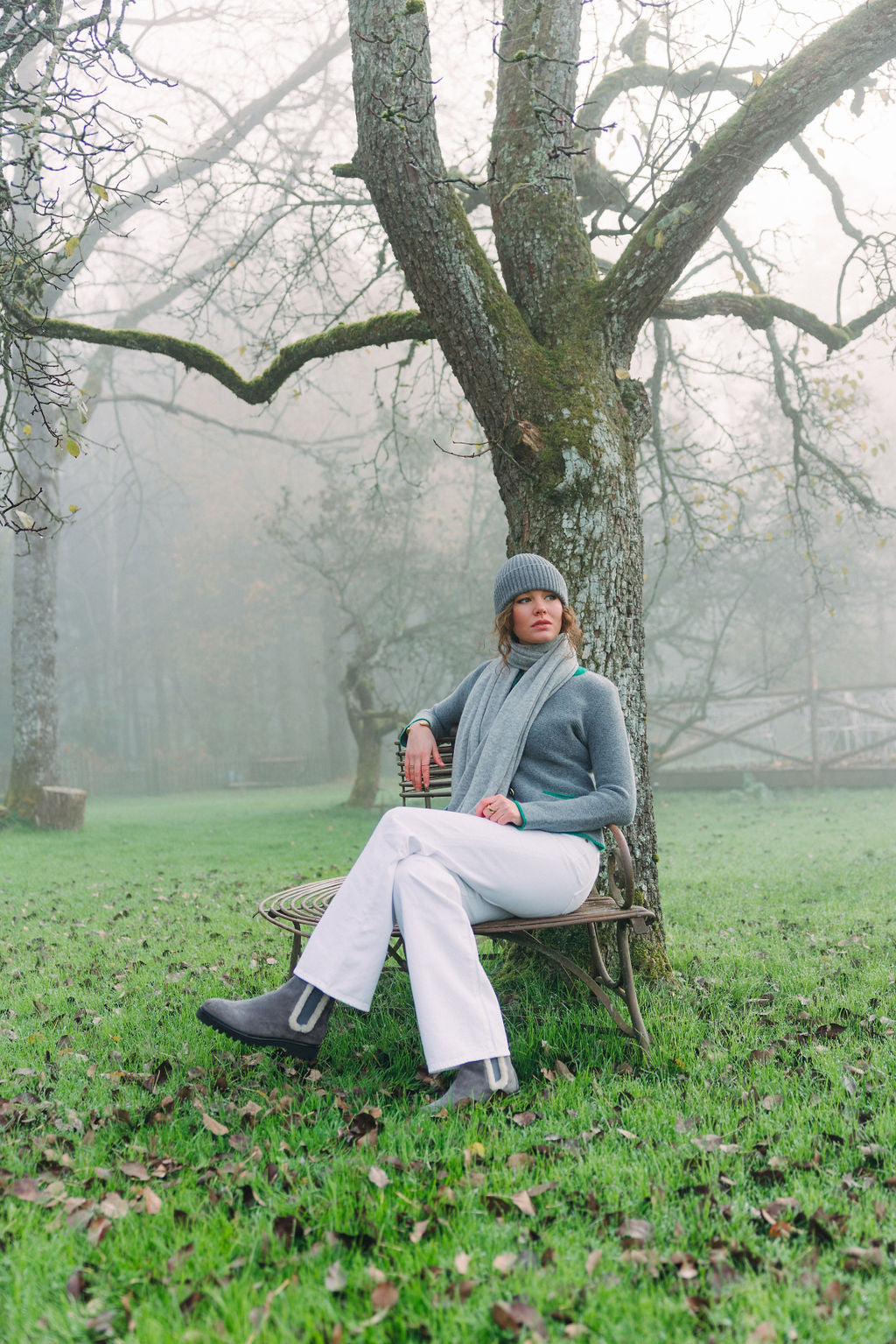 Cashmere Schal Elephant-Turtle Dove