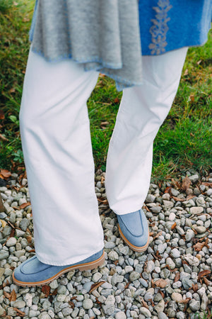 Stiefelette Denim gefüttert mit Profilsohle