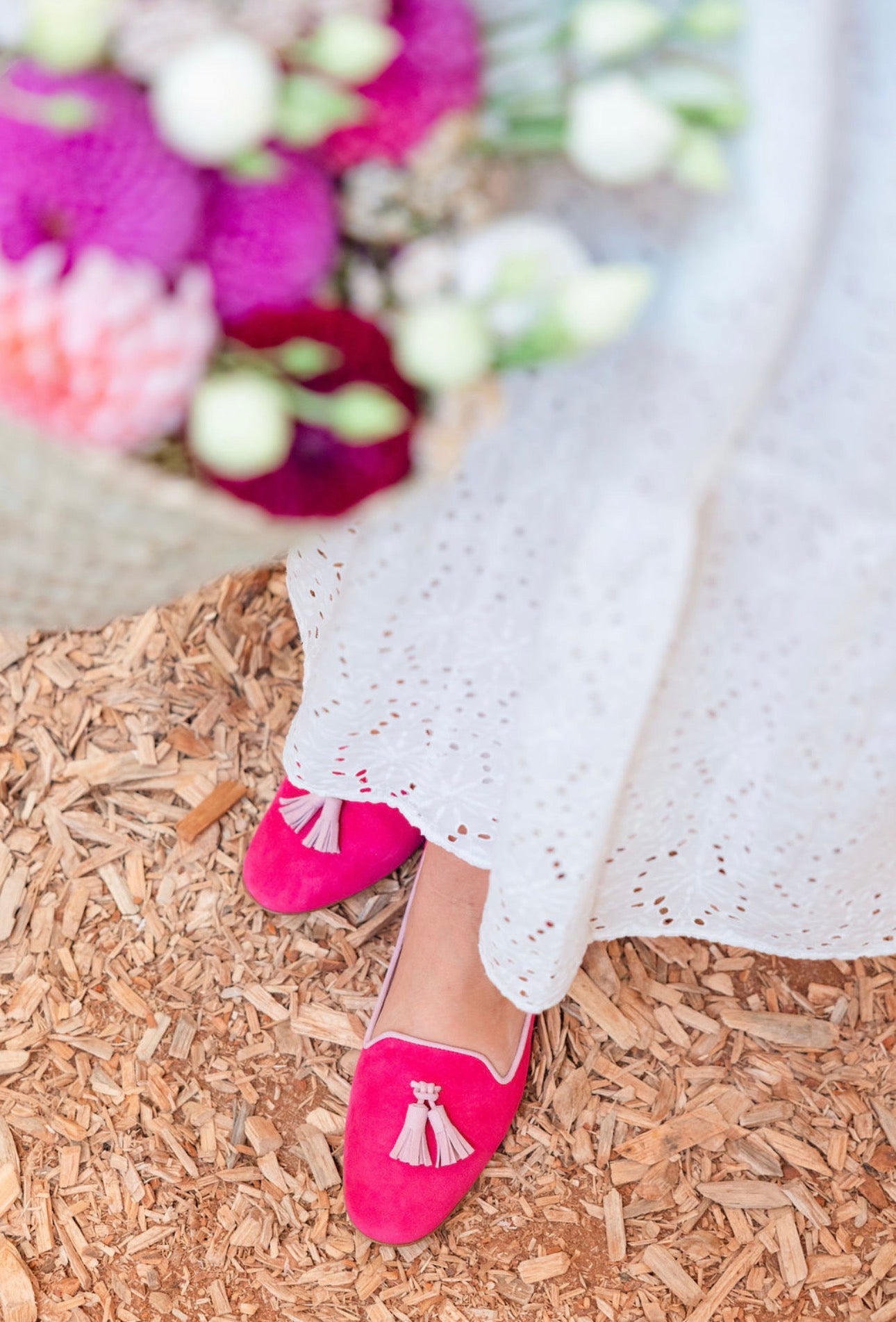 Hot Pink-Pig Rose Tasselloafer Klassik