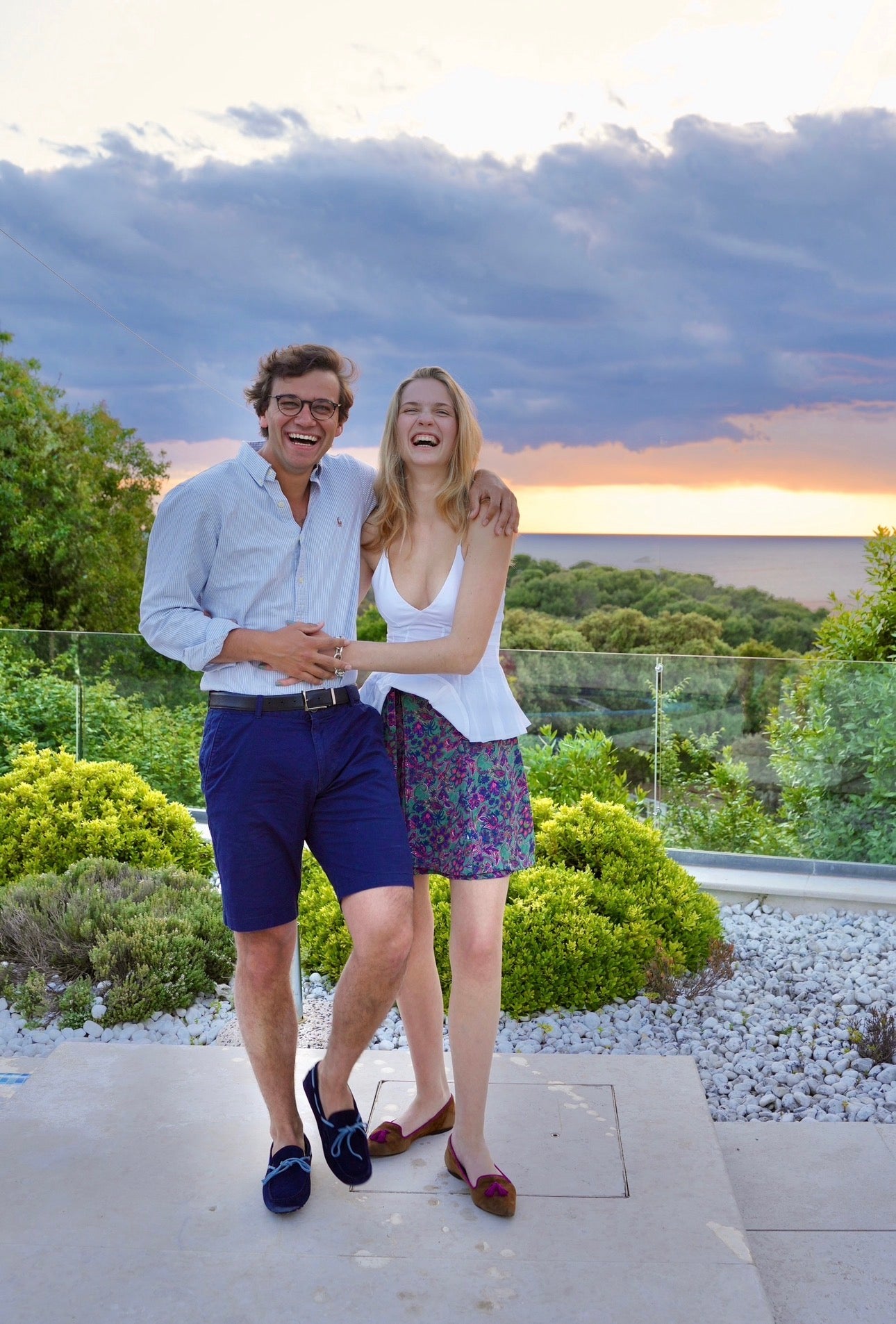 Blu-Denim Moccasins Herren