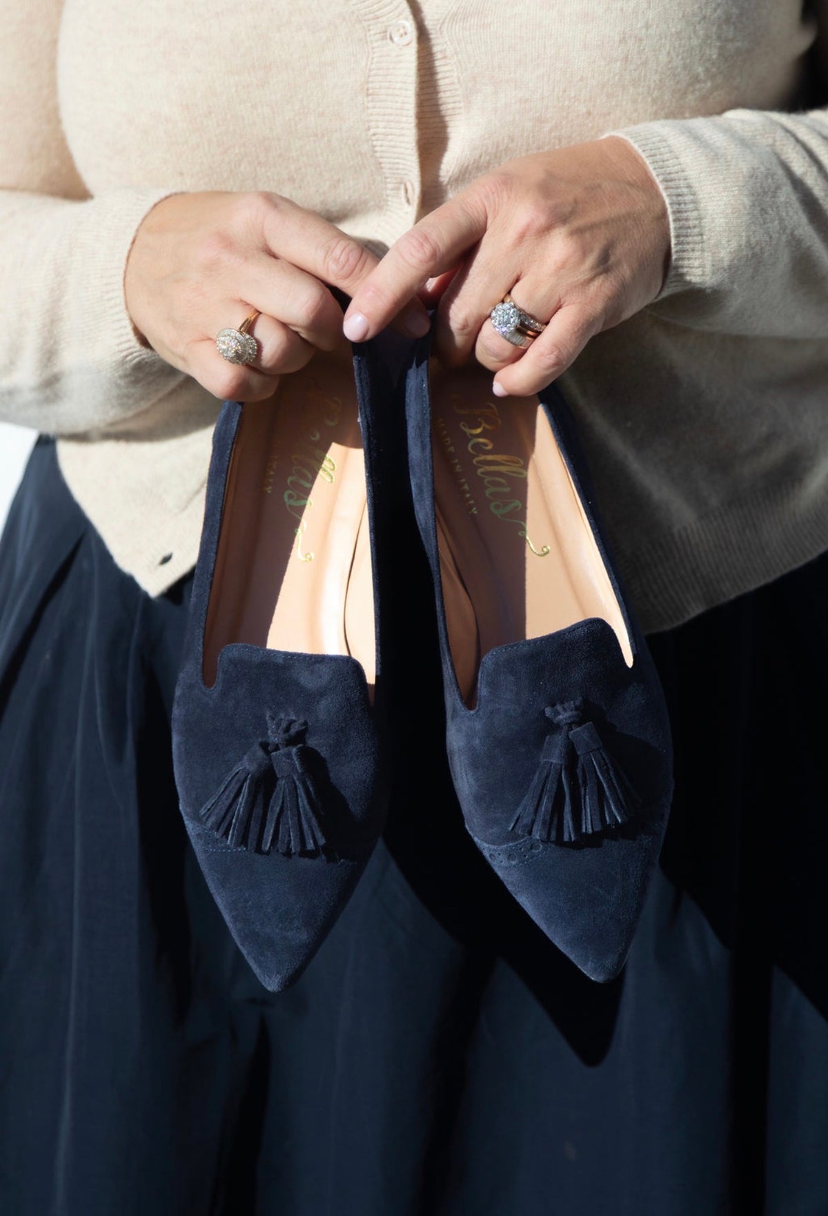 SHOOTINGSCHUH Bleu Budapester Tasselloafer Pointy 41