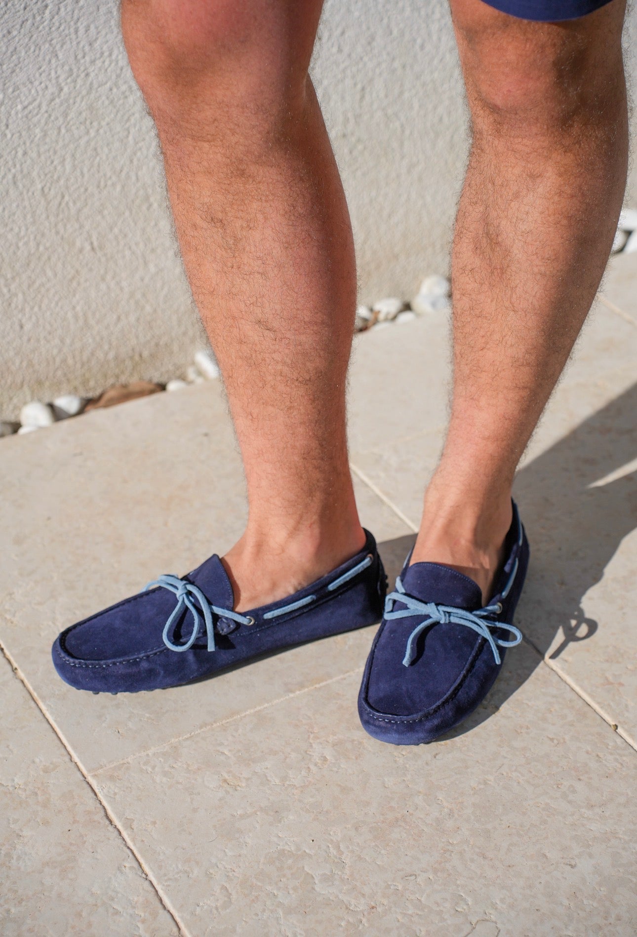 Blu-Denim Moccasins Herren