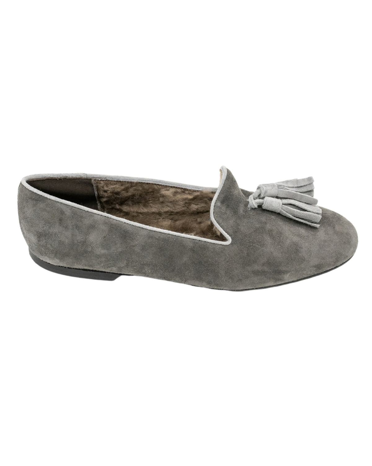 Antracite-Grigio Tasselloafer gefüttert