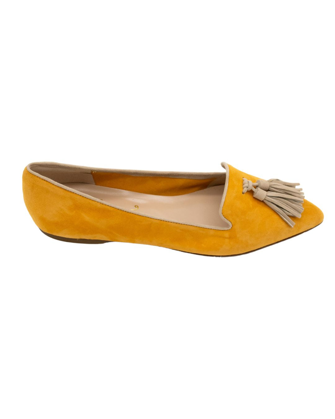 Apricot-Fudge Tasselloafer Pointy (langer Tassel)