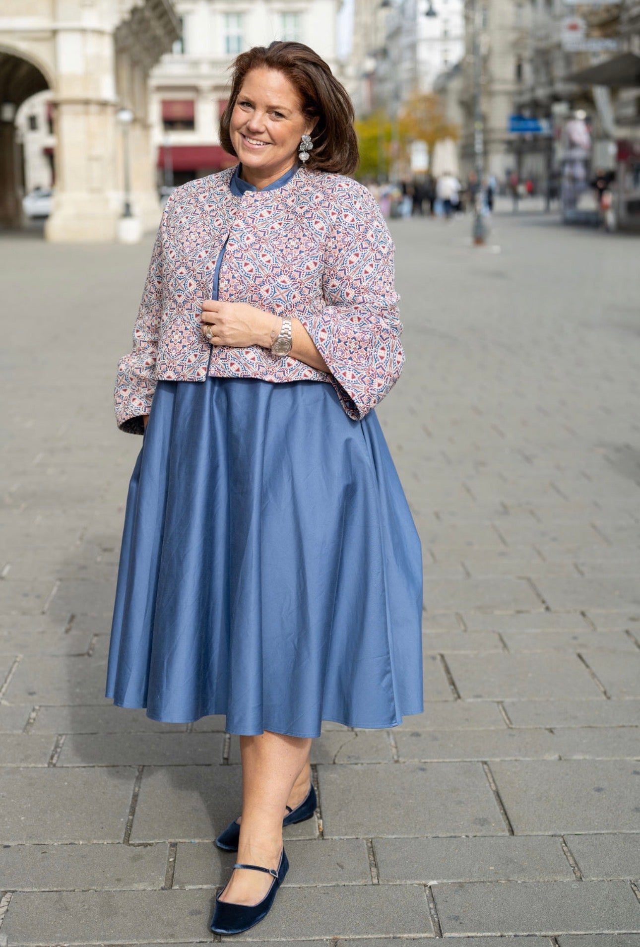 Indaco Mary Jane Velluto