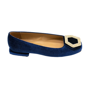 Ballerina Blu Velvet Glitzer