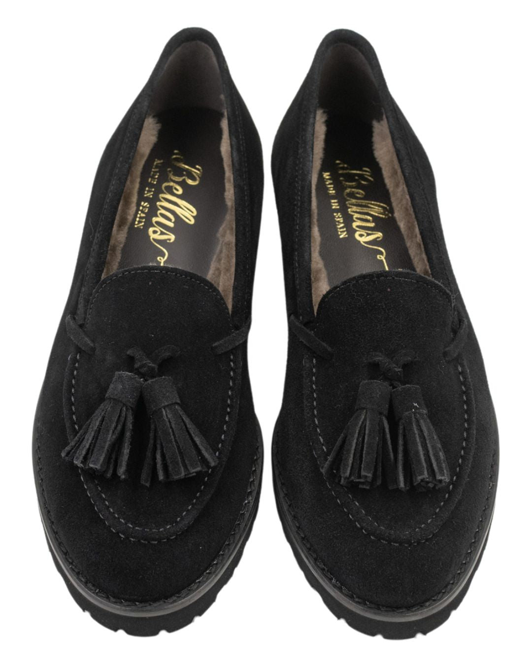 Black London Tasselloafer gefüttert