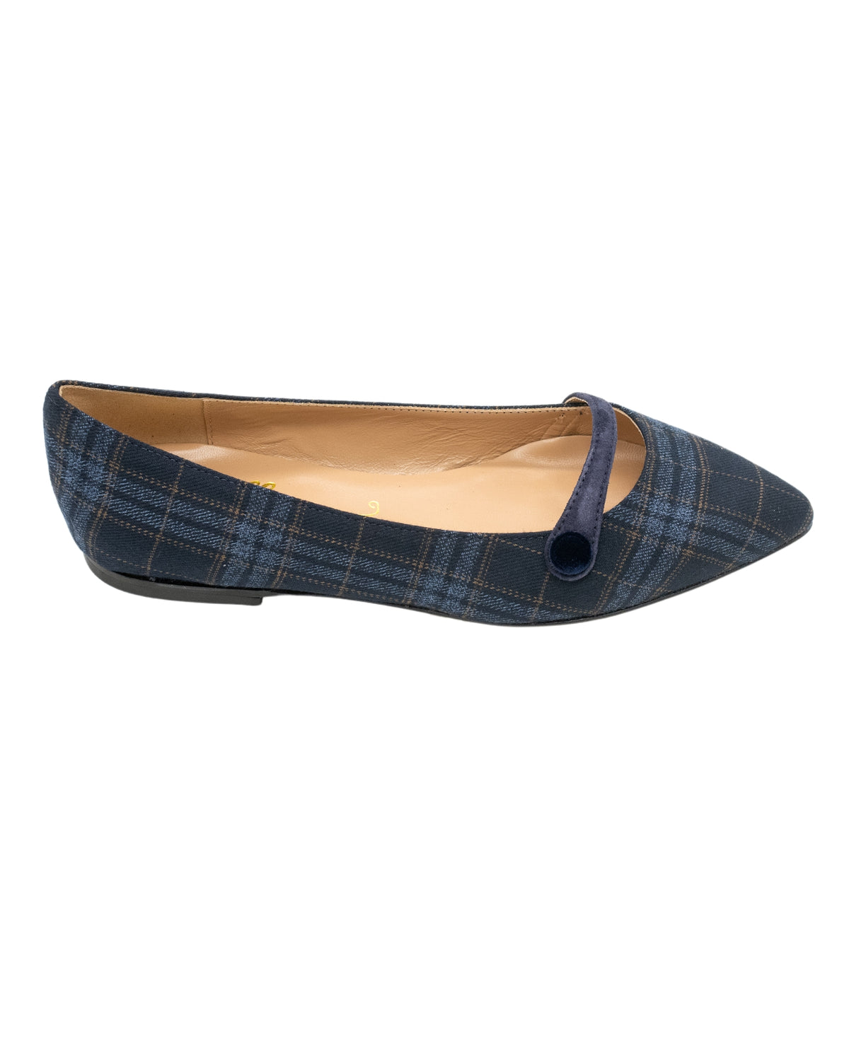 SHOOTINGSCHUH Blu-Marrone Karo Mary Jane Pointy 41