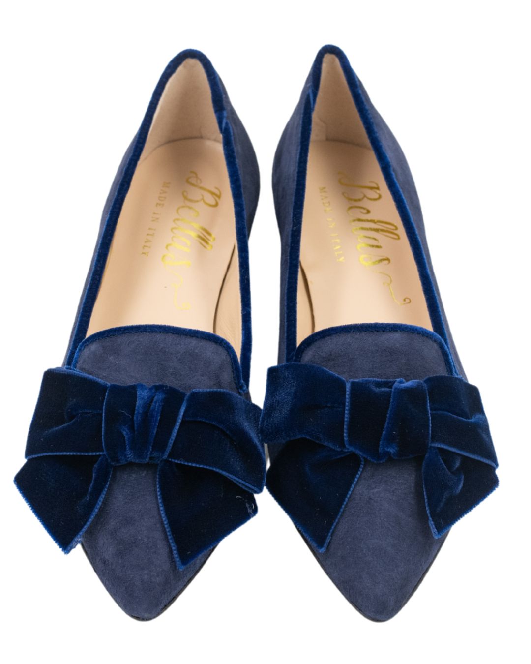 Blu Schleifenloafer Pointy