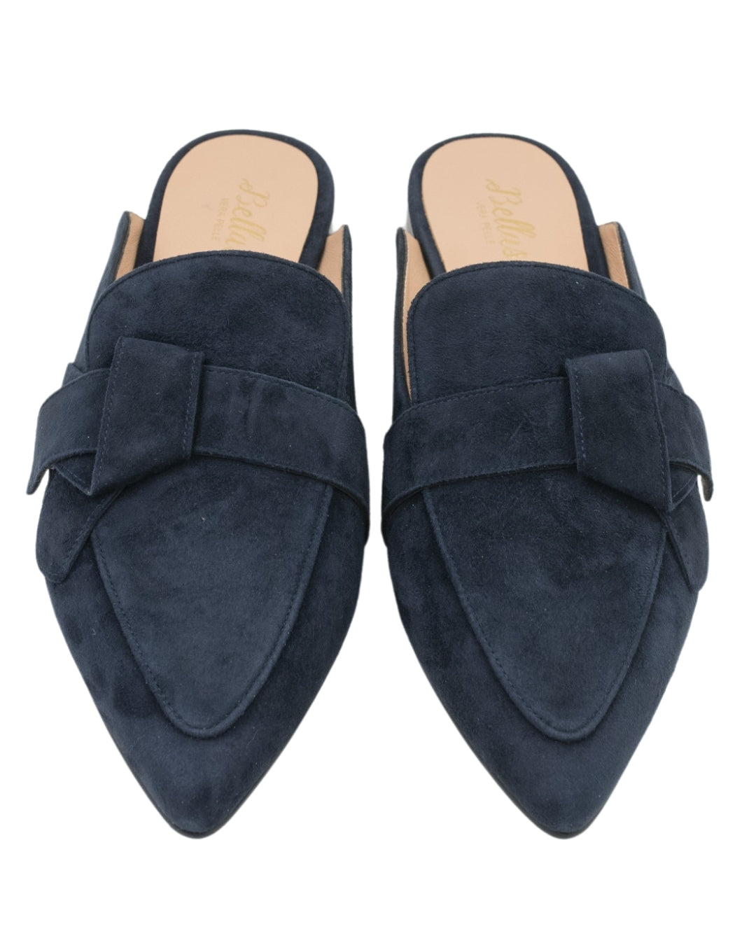 Blu Tie Pointy Mules