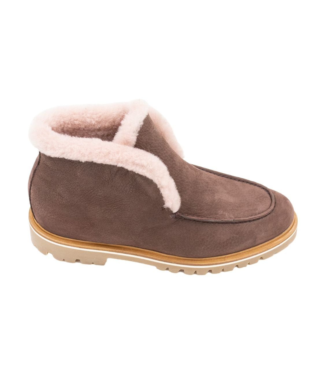 Bordo Stiefelette gefüttert mit Profilsohle