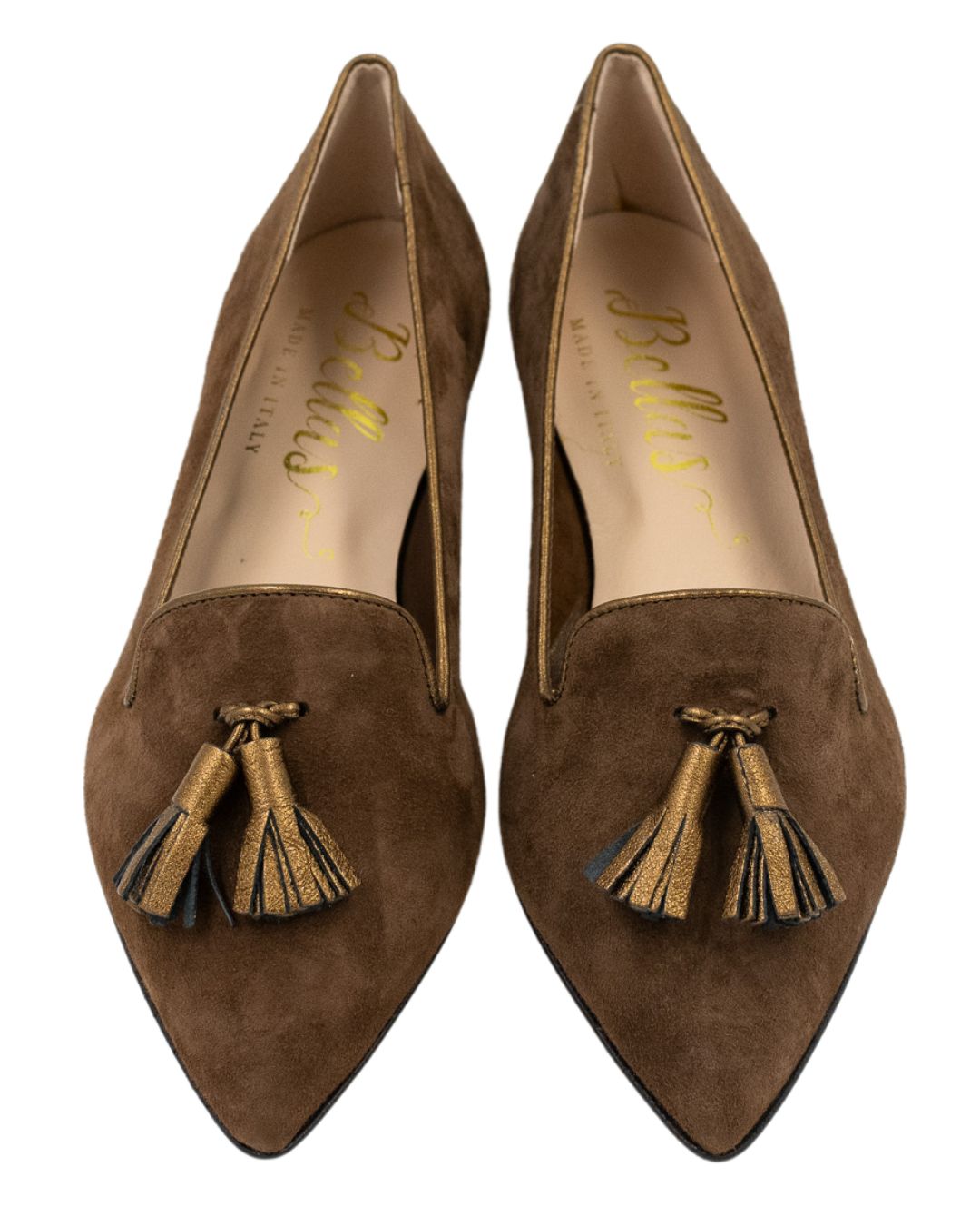 Cacao - Berg Wash Bronzo Tasselloafer Pointy (kurzer Tassel)